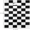 LYST 50 PCS Black and White Checkered Racecar Gift Bags Birthday Party Supplies for Kids Race Car Theme Party Gift Bags view 3