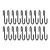 Magik 50-100 Pack Heavy Duty S Hooks Multi-Use Hanger Pan Pot Holder Rack Stainless (100 Pack) view 4