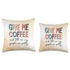 ABA Applied Behavior Analysis Coffee Tell Me Graphs Pretty Throw Pillow view 3