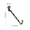BOOMLATU Heavy Duty Cast Iron Wall Mounted Drying Rack,Vintage Space Saver Clothes Hanger for Living Balcony Bathroom Laundry Room view 2