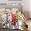 Personalized Thanksgiving Fall Throw Blanket with Name, Custom Autumn Pumpkin Blankets for Couch Bed Sofa Home Decor, Soft Fleece Baby Blanket for Girls, Customized Thanksgiving Gifts 60"x80" view 3