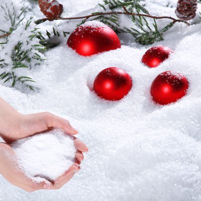 Kasyat Christmas Twinkles Snow Fake Snow 1500g Decoration Craft White Artificial Flake Fake Powder Filler for Christmas Party Decoration Supplies