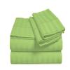 4PC Sheets for Campers 1000 Thread Count 4-Piece Rv Sheet Set, RV Full Size - 53"X75"- 100% Egyptian Cotton 18" Inches Deep Pocket Stripe Sage view 1