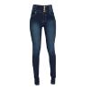 Women High Rise Button Front Skinny Jeans Stretch Classic Casual Slim Fit Denim Pants Butt Lift Tapered Jean Trouser (Dark Blue 2,Large) view 1