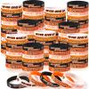 Aoriher 100 Pieces Basketball Silicone Bracelet Gifts Bulk Basketball Party Favor Motivational Rubber Wristband Inspirational Rubber Bracelet Gift for Boys Girls Kids Teenagers Club Team Awards Gifts view 1