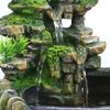 Desktop Feng Shui Waterfall, LED Light Waterfall Indoor Rockery Fountain Rockery Ornaments Atomizing Water Fountain Atomizing Desktop Humidifier Suitable for Living Room, Bedroom, Office view 4