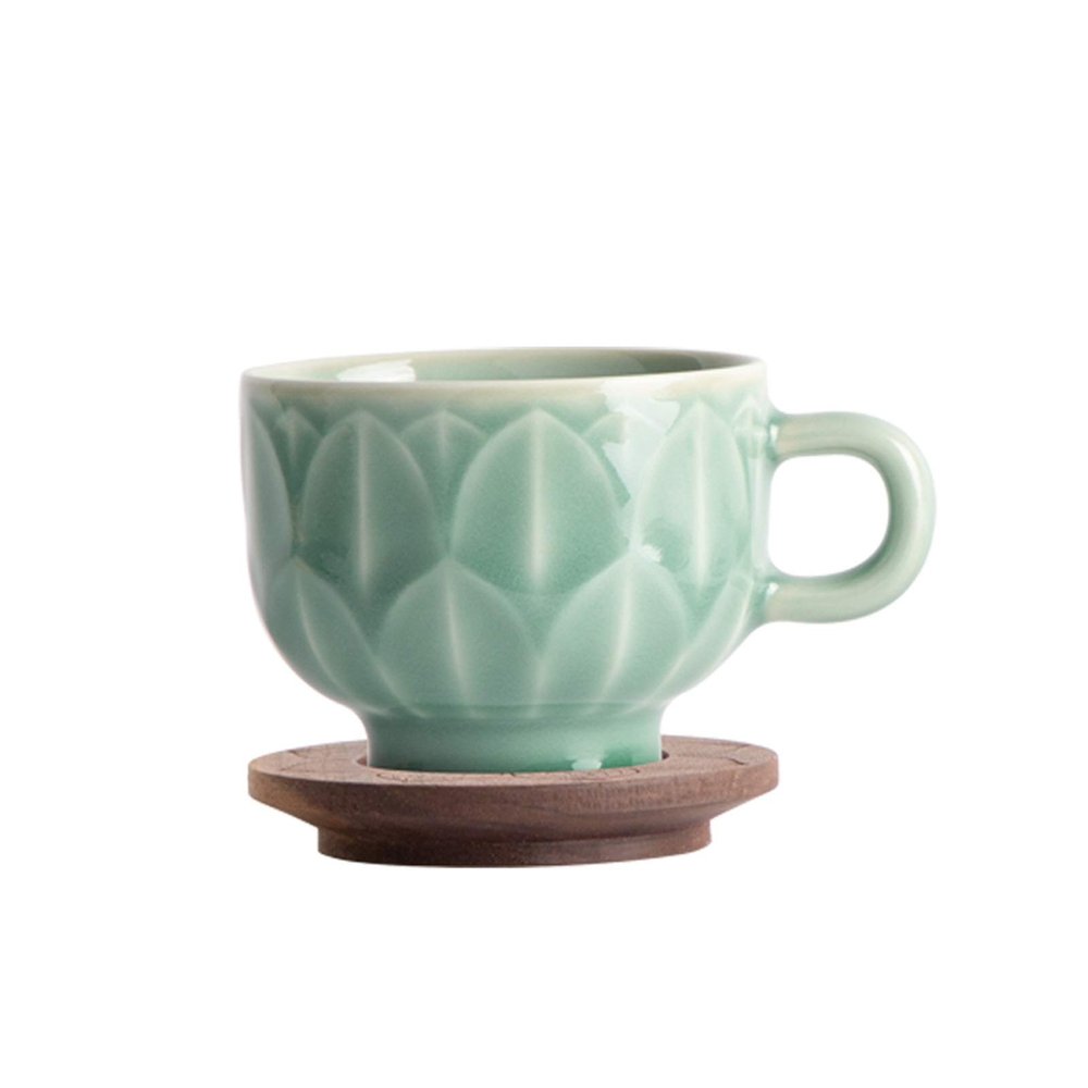 Coffee Mugs Chinese Style Coffee Cup 6.7 Oz Ceramic Cup Tea Cup Suitable for Office and Home is a Birthday Gift for Girlfriend and Wife Mug Set (Color : A)