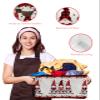Large Storage Baskets Bins Valentine's Gnomes Collapsible Storage Box Laundry Organizer for Closet Shelf Nursery Kids Bedroom Gnomes I Love U Roses Petals Red Plaid Lace view 4