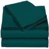 Tony's Textiles 4 Piece Sheet Set 1000 Thread Count 100% Egyptian Cotton 21 Inches Deep Pocket Sheet Set, Teal Solid, California King view 1