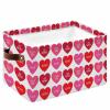 Large Storage Baskets Bins Valentine's Heart Collapsible Storage Box Laundry Organizer for Closet Shelf Nursery Kids Bedroom Pink Red Love Heart Kiss Me Love view 1