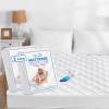 2 Pack Full Mattress Pad Waterproof Mattress Protector, Quilted Full Size Mattress Cover Fitted for Adults, Deep Pocket Mattress Protector Up to 18 inches, White (Cover Only) view 1