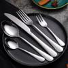 30 Piece Rainbow Silverware Set for 6 Premium Stainless Steel Flatware Sets Delicate Knifes Forks Spoons Durable Home Kitchen Restaurant Wedding Tableware Utensils Set With Gift Box view 3
