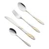 Gold Silverware Set 24 Piece Cutlery Set for 6 Premium Stainless Steel Flatware Sets Include Teaspoons Knifes Forks and Spoons Home Kitchen Restaurant Hotel Tableware Utensils Set view 1