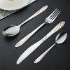 Gold Silverware Set 24 Piece Cutlery Set for 6 Premium Stainless Steel Flatware Sets Include Teaspoons Knifes Forks and Spoons Home Kitchen Restaurant Hotel Tableware Utensils Set view 4
