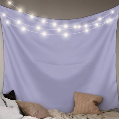 Medium Purple Large Tapestry Wall Hanging 59x90 Inch Solid Color for Bedroom, Simple Aesthetic Bedding for Living Room Dorm Boys Girls Classroom Office Home Decorative