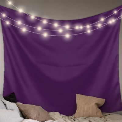 T&H XHome Tapestry Wall Hanging Purple Large 59x79 Inch Solid Color Tapestry for Bedroom, Simple Aesthetic Bedding Tapestry for Living Room Dorm Room Boys Girls Room Classroom Office Home Decorative