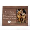 FONDCANYON Pet Memory Picture Frame - Dog & Cat Memorial Photo Frames, Sympathy Gifts for Loss of Pet (4x6 Inch) view 1