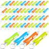 Haconba 100 Packs Helicopter Flashlight Keychain Rocket Flashlight Keychain for Birthday New Year Space Theme Party Favors, 4 Colors view 1