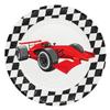Boland 44777 Speed Racing Car Paper Plates for Parties and Birthdays Formula Racing Car Pack of 8 view 1