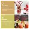 Abaodam 8 pcs Wedding Day Bachelorette Decorations Drinking Valentine Heart Valentines Supplies Party Novelty Plastic Straws: Unique Props Sipping for Straws, Shaped Loop Heart- Love view 4