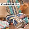 12 inch Round Seat Chair Stool Cushion Pad, Thick Indoor Dining Kitchen Chair Soft Seat Pads Cushion, 4.5cm/1.8in Memory Foam Seat Cushion Rubber Back, Knitted Cotton Cover Wahable and Removable view 3