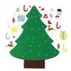 27pcs Detachable Ornaments,DIY Felt Christmas Tree Set,Wall Hanging Christmas Tree Decorations for Child New Year Xmas Gift Christmas Decoration, DIY Felt Christmas Tree Set,27pcs Detachable Orna view 1
