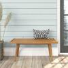 Plank+Beam Entryway Bench, Wooden End of Bed Bench for Bedroom, Mid-Century Modern Square Bench for Hallway, Living Room, Indoor, Porch, 41.25", Pecan view 1