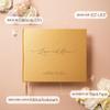 MUUJEE Personalized Guestbook in Gold - Premium Custom Modern Guest Book for Wedding Reception, Birthday Party or Events w/Bookmark Blank Pages for Signing 11.5 x 8.5 inches view 3