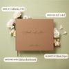 MUUJEE Personalized Guestbook in Bronze Shimmer - Premium Custom Modern Guest Book for Wedding Reception, Birthday Party or Events w/Bookmark Blank Pages for Signing 11.5 x 8.5 inches view 3