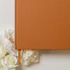 MUUJEE Personalized Guestbook in Terracotta - Premium Custom Modern Guest Book for Wedding Reception, Birthday Party or Events w/Bookmark Blank Pages for Signing 11.5 x 8.5 inches view 4