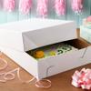 Celebrate It Makery 2 Count (12 total) 19 x 14 White Paper Cake Boxes - Fits 18" x 12" Sheet Cakes or 24 Cupcakes - Bulk 6 Pack view 2