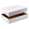 Celebrate It Makery 2 Count (12 total) 19 x 14 White Paper Cake Boxes - Fits 18" x 12" Sheet Cakes or 24 Cupcakes - Bulk 6 Pack view 3