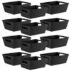 Celebrate It Black Gift Basket with Handles - Paper Gift Basket for Weddings, Parties, Birthdays - Bulk 12 Pack view 1