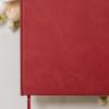 MUUJEE Personalized Guestbook in Red - Premium Custom Modern Guest Book for Wedding Reception, Birthday Party or Events w/Bookmark Blank Pages for Signing 11.5 x 8.5 inches view 4