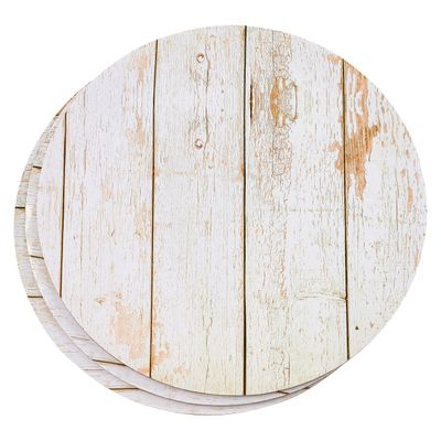 Celebrate It 10" White Wood Grain Cake Boards, 12 Packs: 3 ct. (36 total)