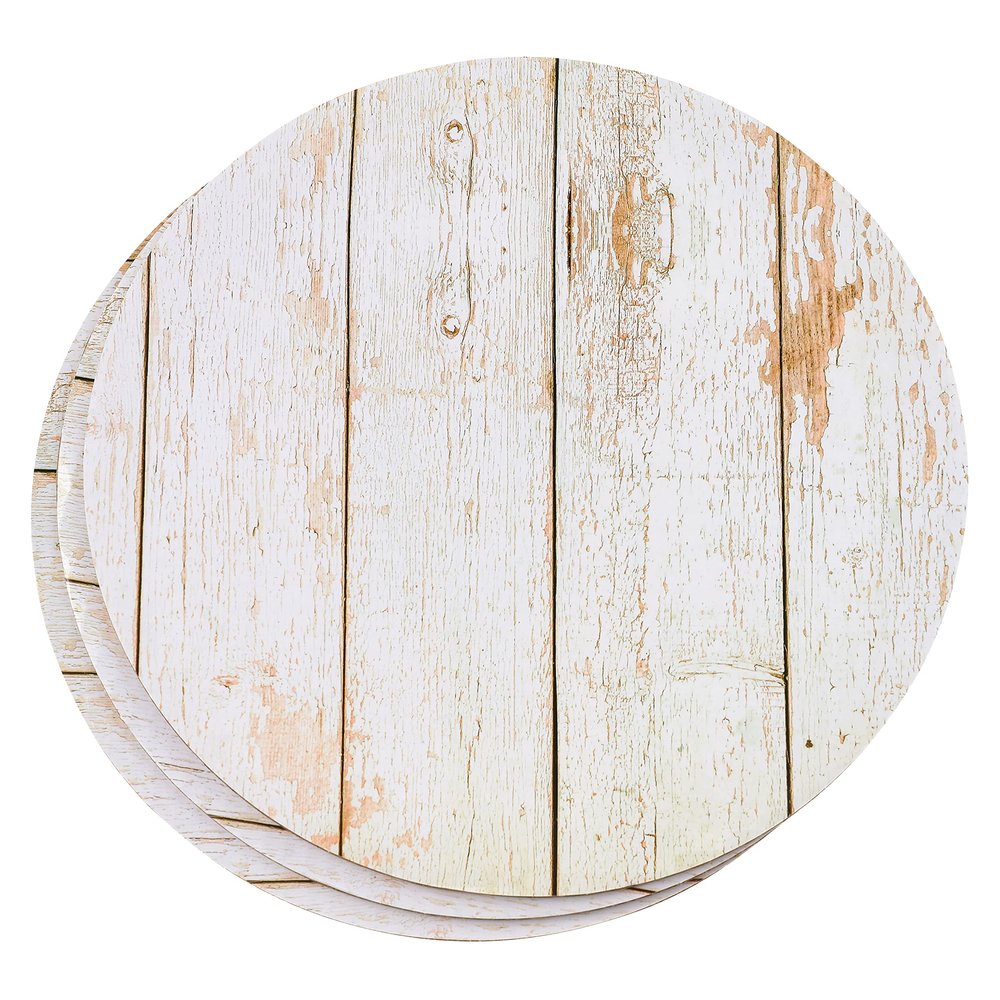 Celebrate It 10" White Wood Grain Cake Boards, 12 Packs: 3 ct. (36 total)