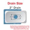 AMBASSADOR MARINE GRADE Rectangle 304 Stainless Steel Sink Ultra-Mirror, 14-1/2" x 14-1/2" x 6" Deep (S44-4614-UM-W) view 4