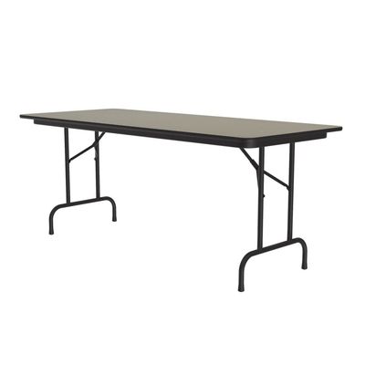 Correll 30"x72" Commercial Folding Table, Savannah Sand High Pressure Laminate Top, Heavy 3/4" Thick Core, Made in The USA, Portable, Steel Apron