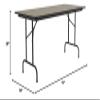 Correll 30"x72" Commercial Folding Table, Savannah Sand High Pressure Laminate Top, Heavy 3/4" Thick Core, Made in The USA, Portable, Steel Apron view 2