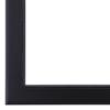 OVALCREST - Crescent Wooden Beveled Wall Mirror for Home Decor, Bathroom, Vanity, Bedroom, Living Room, Hallway - Matte Black - 28.375x36.375 Outside Dimensions - Wilmington Style view 4