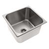 AMBASSADOR MARINE Grade Rectangle 304 Stainless Steel Sink, Boat Sink/RV Sinks, Galley Sinks, Head/Bathroom, for boat/RV/camper - Ultra-Mirror, 14" x 13-1/4" x 8"Deep (S44-1831-UM-W) view 1