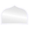 OVALCREST - Teardrop Wooden Beveled Wall Mirror for Home Decor, Bathroom, Vanity, Bedroom, Living Room, Hallway - Linen White - 38.375x27.375 Outside Dimensions - Vanderbilt Style view 1