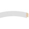 OVALCREST - Teardrop Wooden Beveled Wall Mirror for Home Decor, Bathroom, Vanity, Bedroom, Living Room, Hallway - Linen White - 38.375x27.375 Outside Dimensions - Vanderbilt Style view 2
