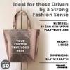 DISCOUNT PROMOS Custom New Castle Non-woven Metallic Tote Bags Set of 50, Personalized Bulk Pack - Cool Modern Design, Perfect For Everyday Use - Copper view 4