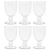 TAG True Living Classic Clear Bubble 10 ounce Glass Goblet Set of 6, Short view 1