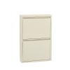 Alveon Flip Drawer Shoe Cabinet, Storage Organizer, Freestanding Shoe Rack, Wall Mounted No-Assembly (Gray, 2 Drawer) view 1