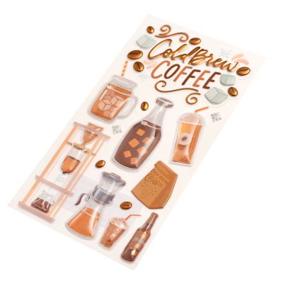 Recollections Cold Brew Coffee Stickers, 12 Pack