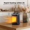 Space Heater for Indoor Use, 1500W PTC Ceramic Heater with Thermostat, Small Space Heater 2S Rapid Heating, 3 Modes, Electric Portable Heater with Safety Protection for Bedroom, Quiet Office view 2