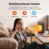 Space Heater for Indoor Use, 1500W PTC Ceramic Heater with Thermostat, Small Space Heater 2S Rapid Heating, 3 Modes, Electric Portable Heater with Safety Protection for Bedroom, Quiet Office view 3