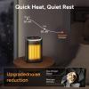 Space Heater for Indoor Use, 1500W PTC Ceramic Heater with Thermostat, Small Space Heater 2S Rapid Heating, 3 Modes, Electric Portable Heater with Safety Protection for Bedroom, Quiet Office view 4